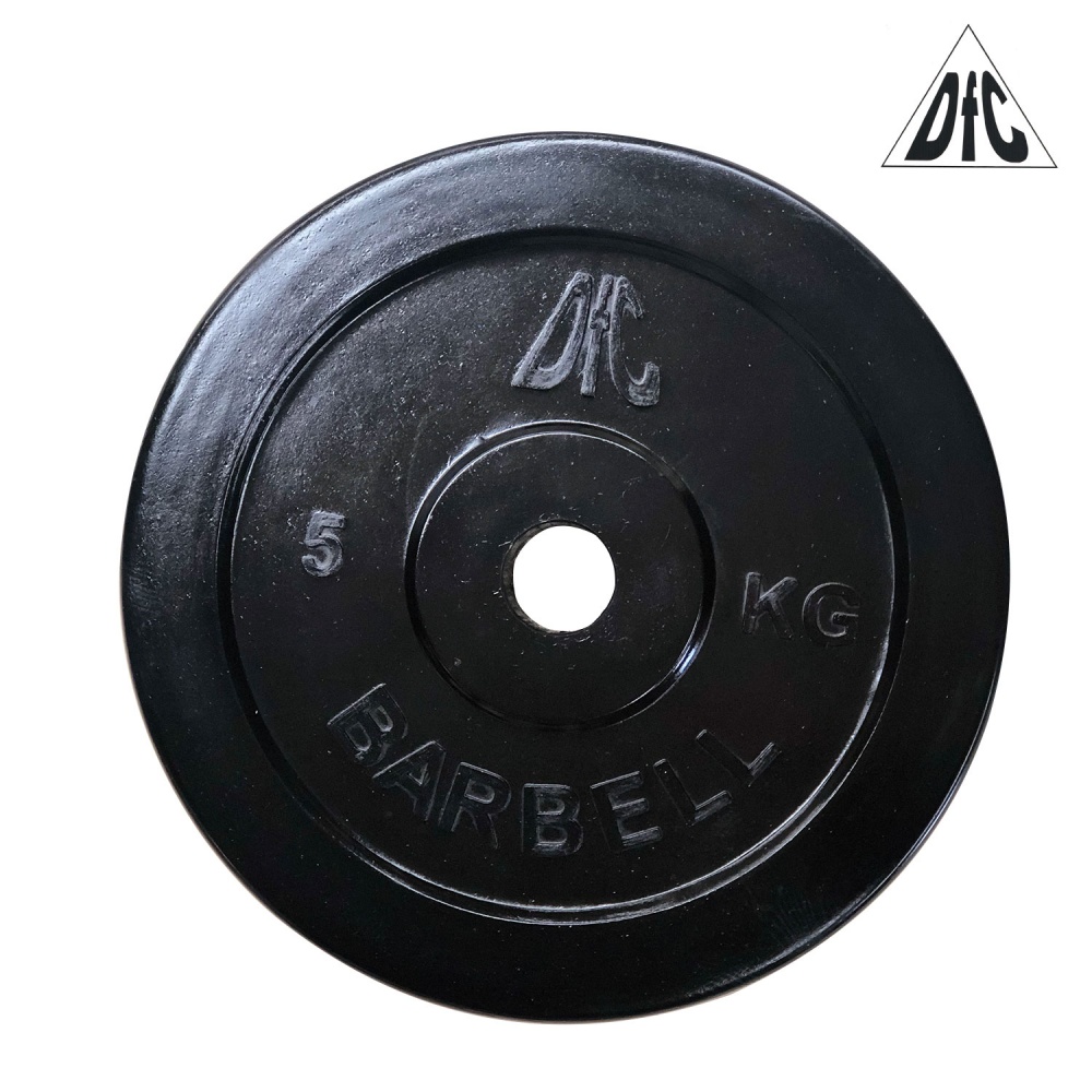 DFC 5 кг. обрезиненный из каталога дисков для штанги с посадочным диаметром 26 мм.  в Перми по цене 1490 ₽