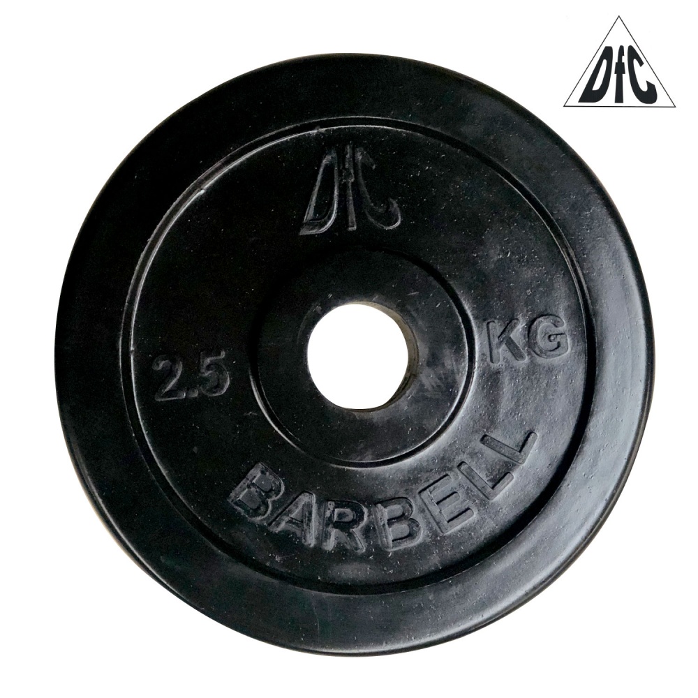 DFC 2.5 кг обрезиненный из каталога дисков для штанги с посадочным диаметром 30 мм.  в Перми по цене 750 ₽