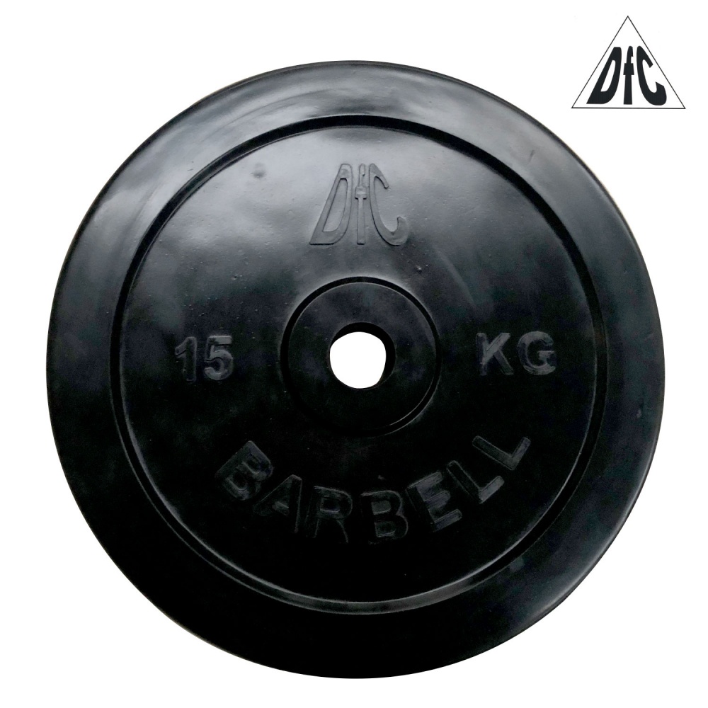 15 кг обрезиненный в Перми по цене 3720 ₽ в категории диски (блины) для штанг и гантелей DFC