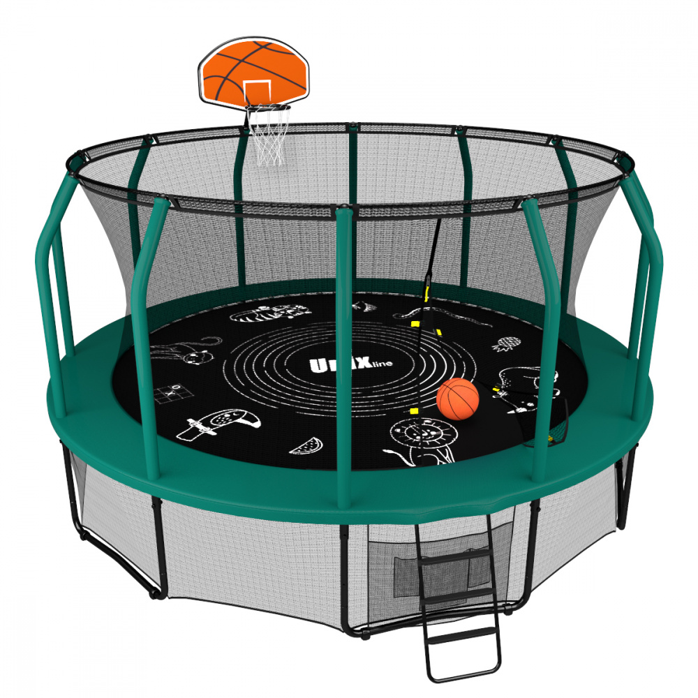 баскетбольный щит с кольцом для батута в Перми по цене 4890 ₽ в категории батуты Unix