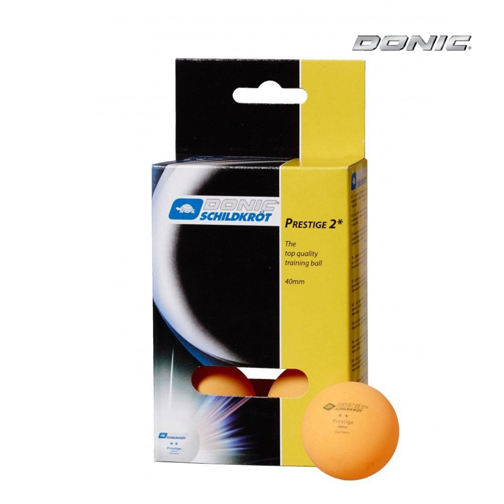 Donic Prestige 2 (оранжевые, 6 шт) из каталога мячей для настольного тенниса в Перми по цене 430 ₽