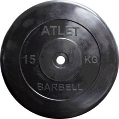 MB Barbell Atlet - 31 мм - 15 кг из каталога дисков для штанги с посадочным диаметром 30 мм.  в Перми по цене 5350 ₽