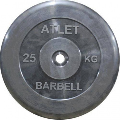 MB Barbell Atlet - 31 мм - 25 кг из каталога дисков для штанги с посадочным диаметром 30 мм.  в Перми по цене 7325 ₽