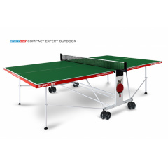 Всепогодный теннисный стол Start Line Compact EXPERT Outdoor 4 Зелёный в Перми по цене 42990 ₽