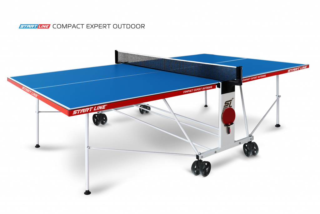 Compact EXPERT Outdoor 4 Синий в Перми по цене 43990 ₽ в категории теннисные столы Start Line