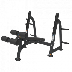 Bronze Gym BR-1013 с отрицательным наклоном из каталога скамей со стойкой в Перми по цене 115990 ₽