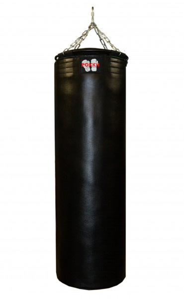 Рокки натуральная кожа 150х45 см черный из каталога товаров для бокса и единоборств в Перми по цене 41120 ₽
