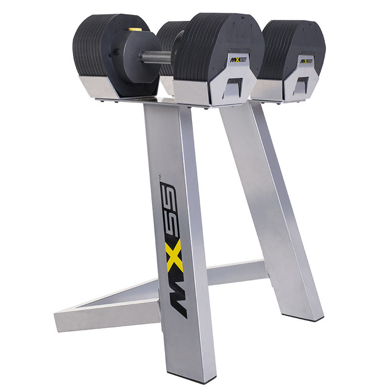 MX Select MX-55, вес 4.5-24.9 кг, 2 шт со стойкой в Перми по цене 79900 ₽ в категории разборные (наборные) гантели First Degree Fitness