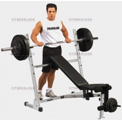 Body Solid Powerline POB44 - со стойками из каталога стоек для штанги в Перми по цене 36550 ₽