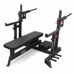 Bronze Gym AL-320  пауэрлифтерская из каталога скамей со стойкой в Перми по цене 78880 ₽