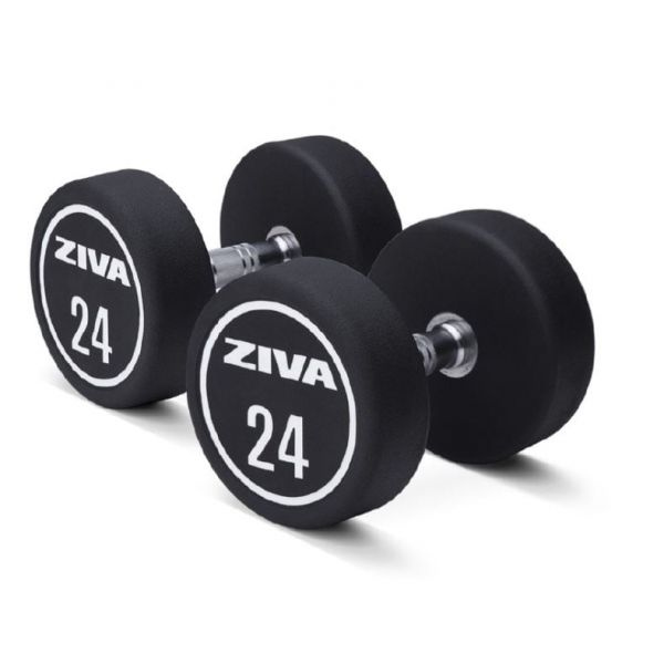 Ziva XP Urethane Dumbbell Set (5 pairs) 22-30 kg ZXP-DBPU8605 из каталога гантельных рядов в Перми по цене 354780 ₽