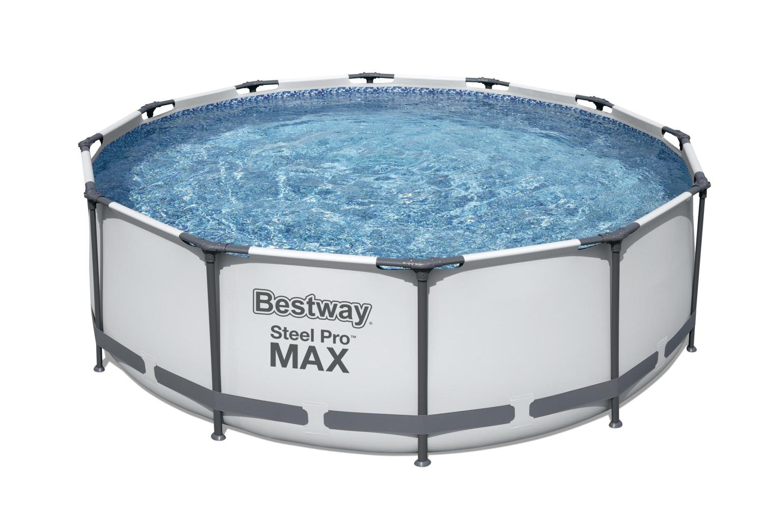 Bestway Steel Pro Max  56418 BW (белый) из каталога каркасных бассейнов в Перми по цене 29700 ₽