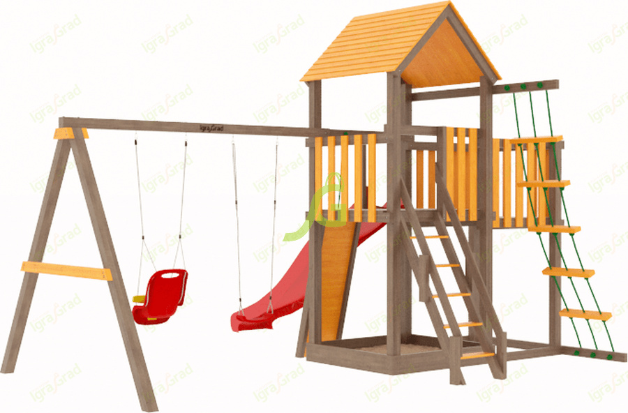 Панда Фани с балконом в Перми по цене 94000 ₽ в категории детские игровые комплексы Igragrad