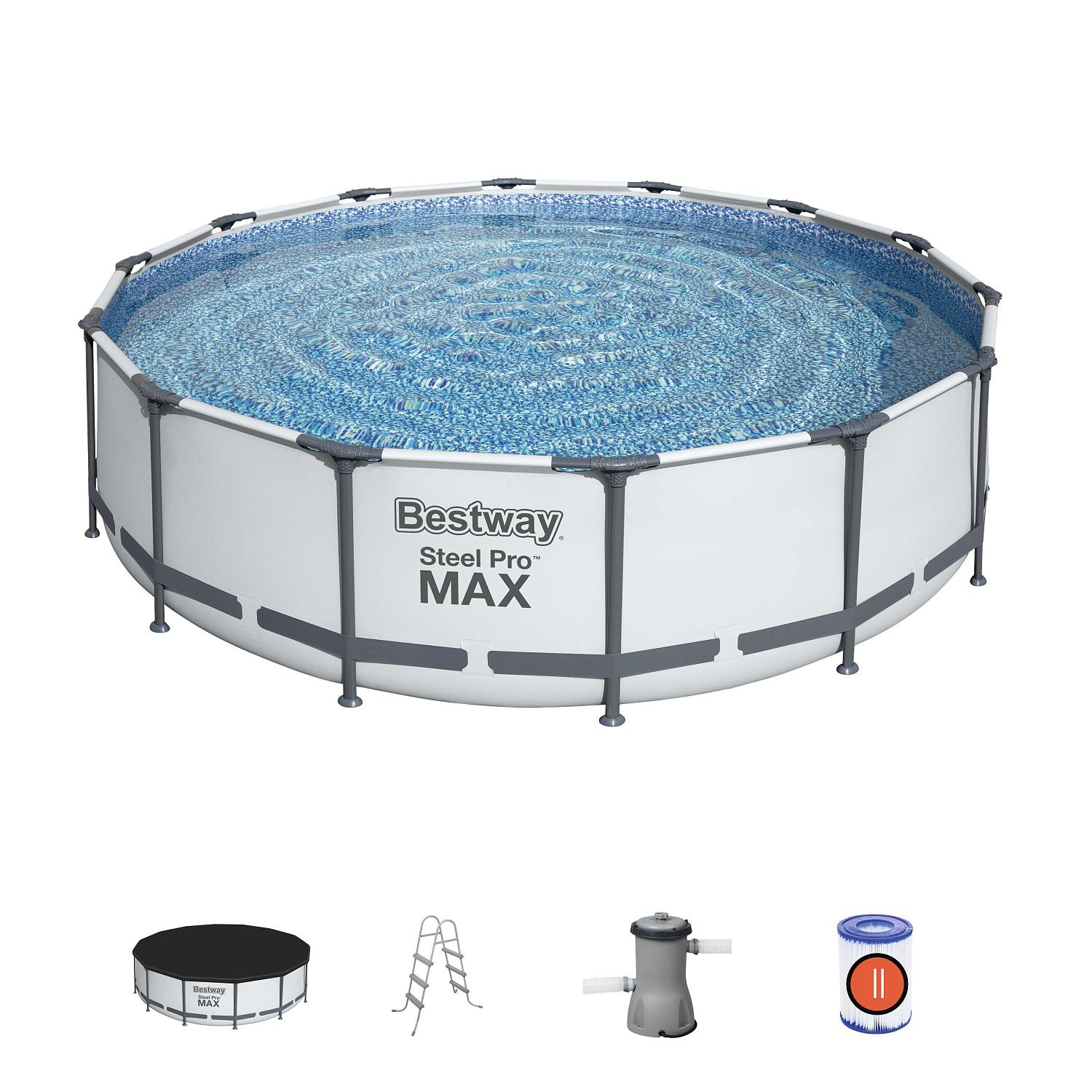 Bestway Steel Pro Max 56950 BW из каталога каркасных бассейнов в Перми по цене 61000 ₽
