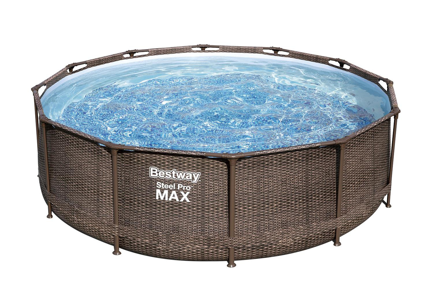 Bestway Steel Pro Max  ’’Ротанг’’ 56709 BW из каталога каркасных бассейнов в Перми по цене 43485 ₽