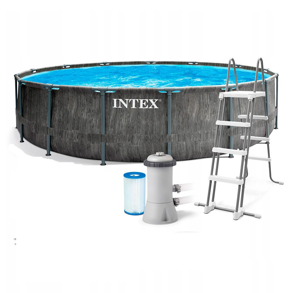 Intex Prism Frame ’’Greywood’’  26742 из каталога каркасных бассейнов в Перми по цене 93800 ₽