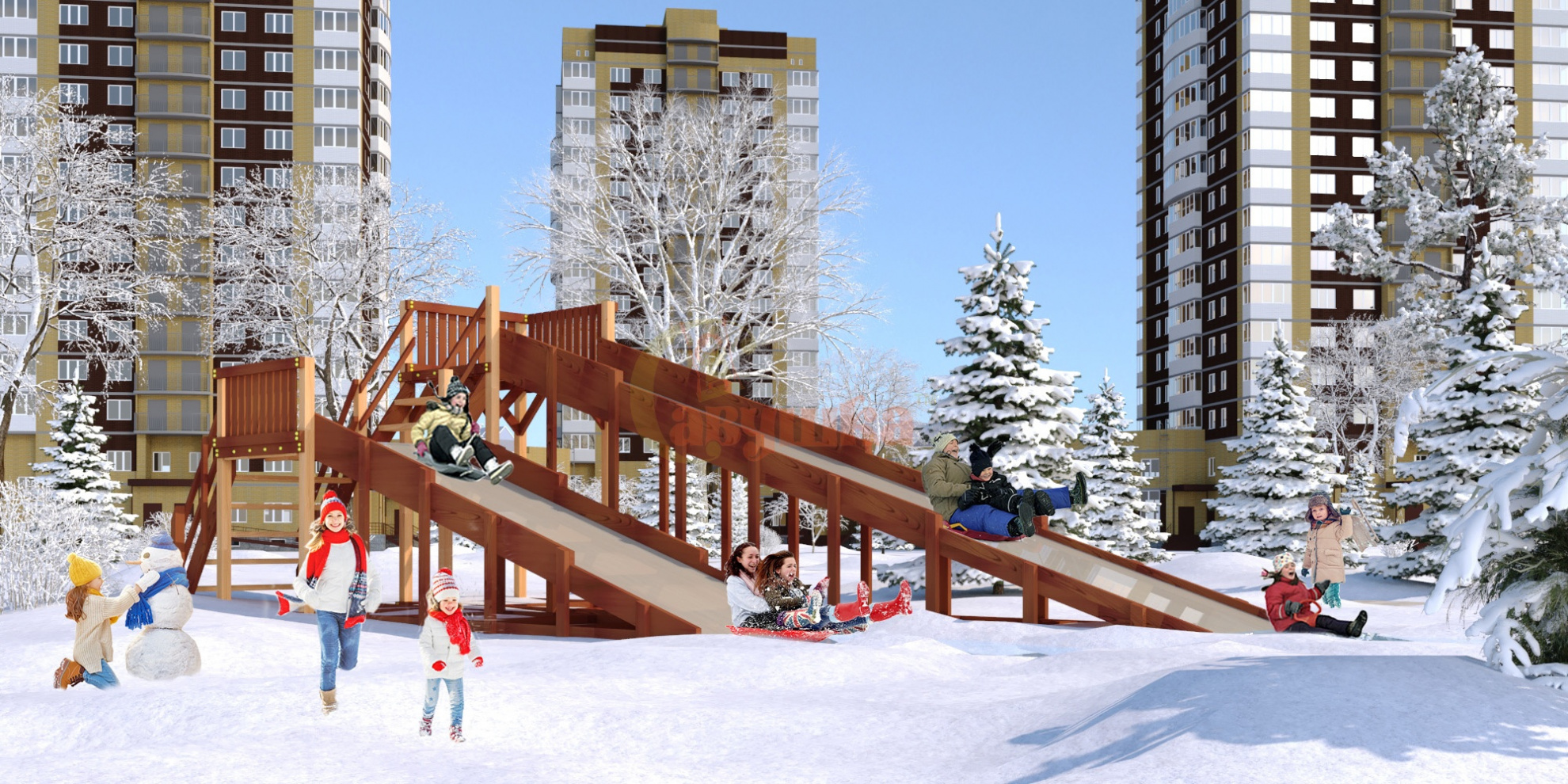 Зима 7 в Перми по цене 260000 ₽ в категории детские игровые комплексы Савушка
