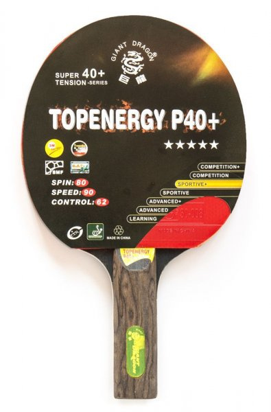 Giant Dragon Topenergy 5 Star New (прямая) из каталога ракеток для настольного тенниса в Перми по цене 910 ₽
