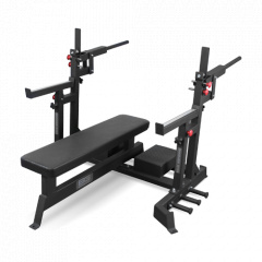 Bronze Gym AL-321 пауэрлифтерская с механизмом подъёма штанги из каталога скамей со стойкой в Перми по цене 83300 ₽