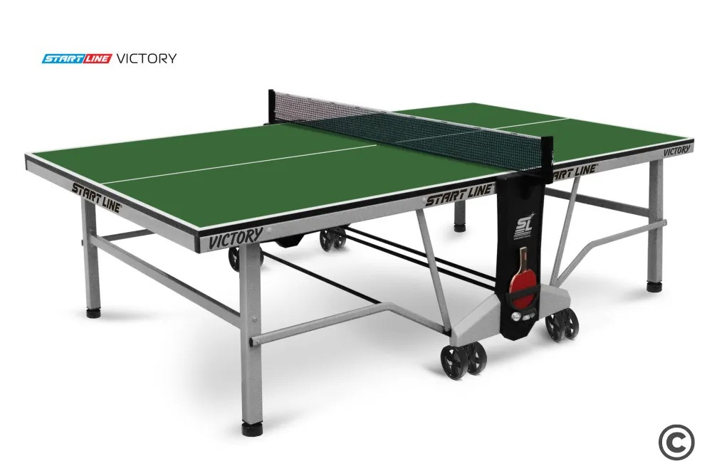 Start Line Victory  Indoor Зеленый из каталога теннисных столов для помещений в Перми по цене 49590 ₽