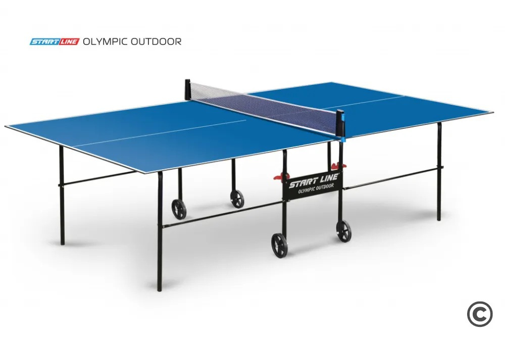 Start Line Olympic Outdoor Синий из каталога влагостойких теннисных столов в Перми по цене 33590 ₽