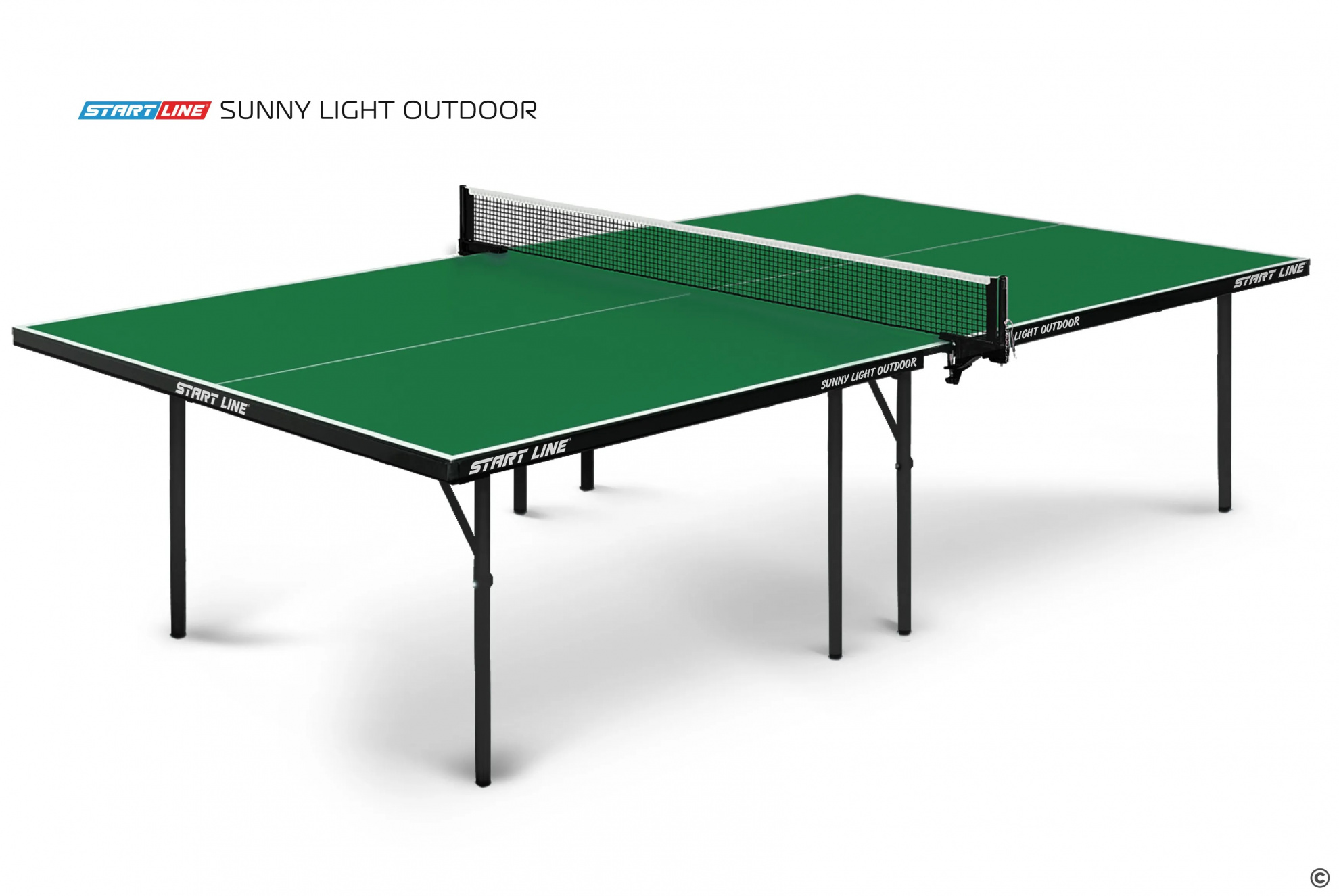 Start Line Sunny Light Outdoor Зелёный из каталога теннисных столов в Перми по цене 26590 ₽