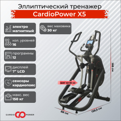 Эллиптический тренажер CardioPower X5 в Перми по цене 159900 ₽