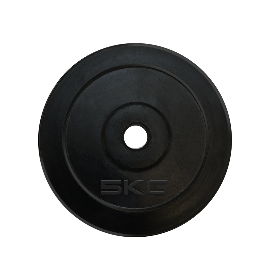 5 кг обрезиненный черный в Перми по цене 1880 ₽ в категории диски (блины) для штанг и гантелей UnixFit