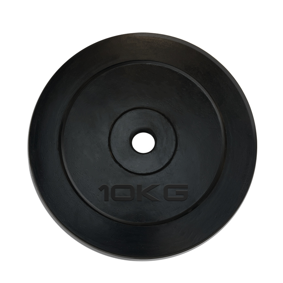 10 кг обрезиненный черный в Перми по цене 3890 ₽ в категории диски (блины) для штанг и гантелей UnixFit