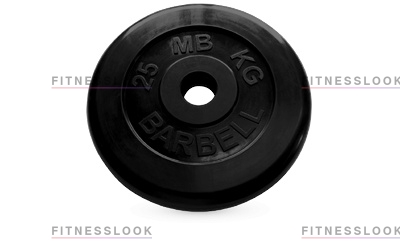 Диск для штанги MB Barbell черный - 50 мм - 25 кг