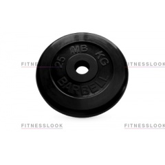 MB Barbell черный - 50 мм - 25 кг из каталога стоек для штанги со скамьей в Перми по цене 9680 ₽