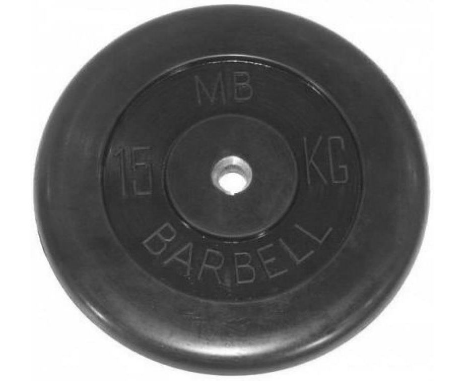 (металлическая втулка) 15 кг / диаметр 51 мм в Перми по цене 8148 ₽ в категории диски (блины) для штанг и гантелей MB Barbell