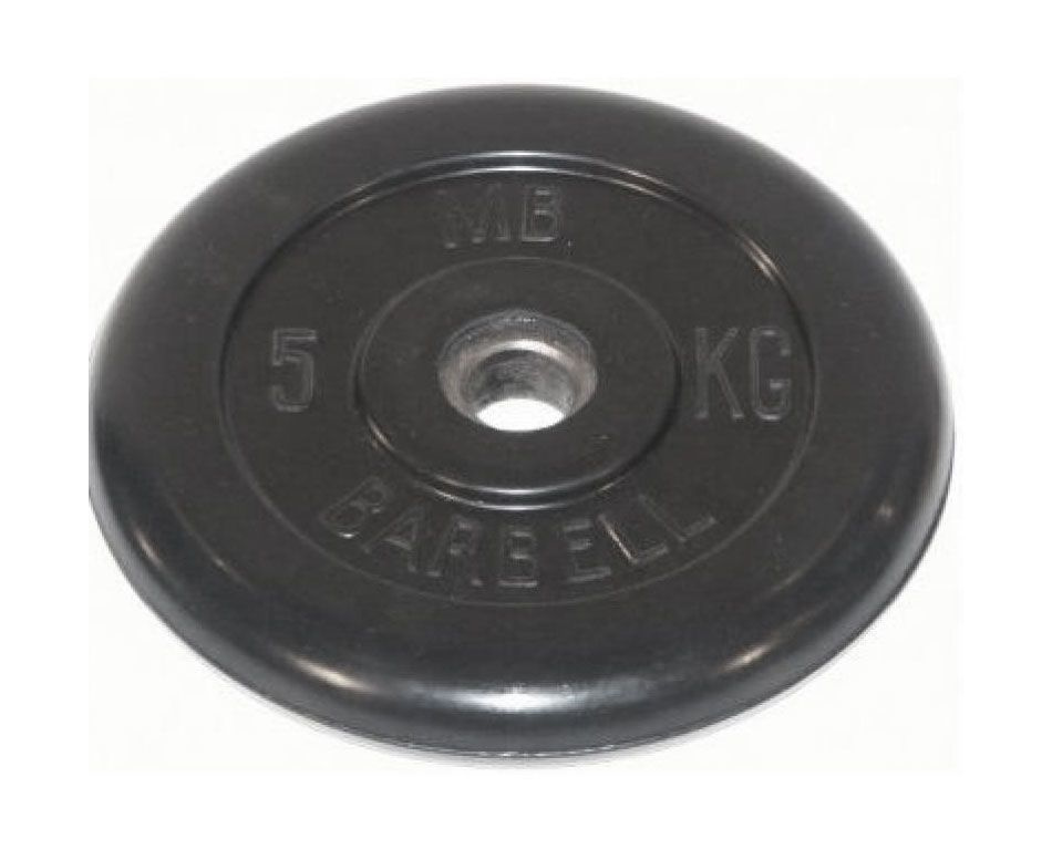 (металлическая втулка) 5 кг / диаметр 51 мм в Перми по цене 2898 ₽ в категории диски (блины) для штанг и гантелей MB Barbell