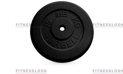 MB Barbell черный - 26 мм - 15 кг из каталога дисков (блинов) для штанг и гантелей в Перми по цене 4600 ₽