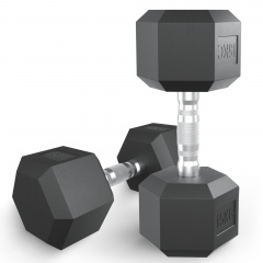 UnixFit гексагональная 15 кг из каталога обрезиненных гантелей в Перми по цене 6190 ₽