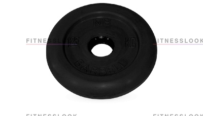 MB Barbell черный - 26 мм - 1 кг из каталога дисков для штанги с посадочным диаметром 26 мм.  в Перми по цене 700 ₽