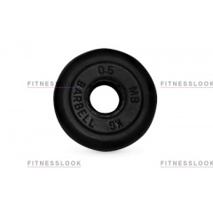 MB Barbell черный - 26 мм - 0.5 кг из каталога дисков для штанги с посадочным диаметром 26 мм.  в Перми по цене 467 ₽