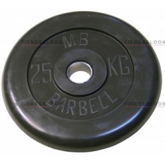 MB Barbell черный - 30 мм - 25 кг из каталога дисков для штанги с посадочным диаметром 30 мм.  в Перми по цене 7428 ₽