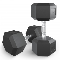 UnixFit гексагональная 30 кг из каталога обрезиненных гантелей в Перми по цене 10890 ₽