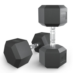 UnixFit гексагональная 20 кг из каталога обрезиненных гантелей в Перми по цене 7891 ₽