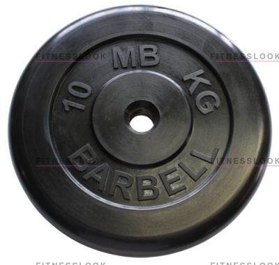 MB Barbell черный - 30 мм - 10 кг из каталога дисков для штанги с посадочным диаметром 30 мм.  в Перми по цене 3163 ₽