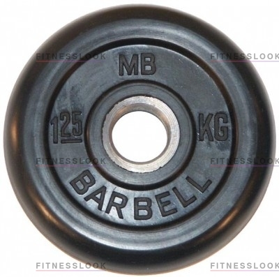 MB Barbell черный - 30 мм - 1.25 кг из каталога дисков для штанги с посадочным диаметром 30 мм.  в Перми по цене 630 ₽