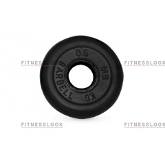 MB Barbell черный - 30 мм - 0.5 кг из каталога дисков для штанги с посадочным диаметром 30 мм.  в Перми по цене 436 ₽
