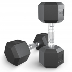 UnixFit гексагональная 10 кг из каталога обрезиненных гантелей в Перми по цене 3740 ₽
