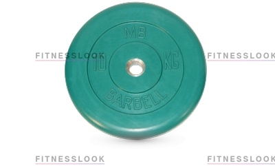 MB Barbell зеленый - 26 мм - 10 кг из каталога дисков для штанги с посадочным диаметром 26 мм.  в Перми по цене 3376 ₽