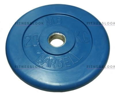 MB Barbell cиний - 30 мм - 20 кг из каталога дисков для штанги с посадочным диаметром 30 мм.  в Перми по цене 6419 ₽