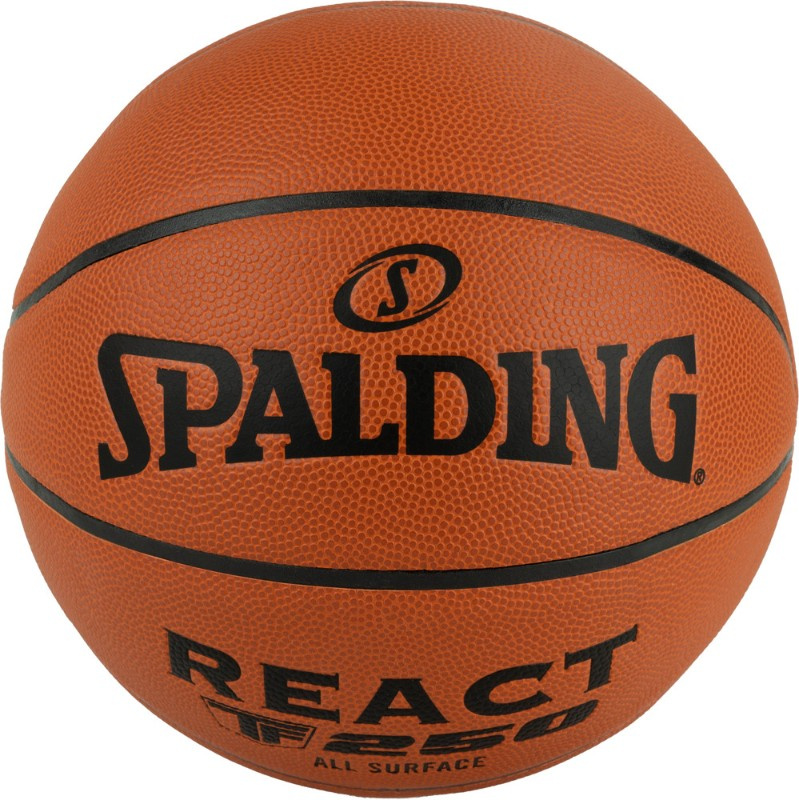 TF-250 React FIBA размер 7 в Перми по цене 5490 ₽ в категории баскетбольные мячи Spalding
