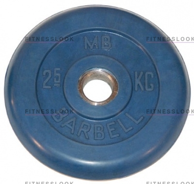 MB Barbell синий - 30 мм - 2.5 кг из каталога дисков для штанги с посадочным диаметром 30 мм.  в Перми по цене 817 ₽