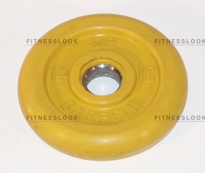 MB Barbell желтый - 30 мм - 1.25 кг из каталога дисков для штанги с посадочным диаметром 30 мм.  в Перми по цене 571 ₽