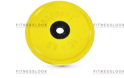 евро-классик желтый - 50 мм - 15 кг в Перми по цене 14966 ₽ в категории диски (блины) для штанг и гантелей MB Barbell